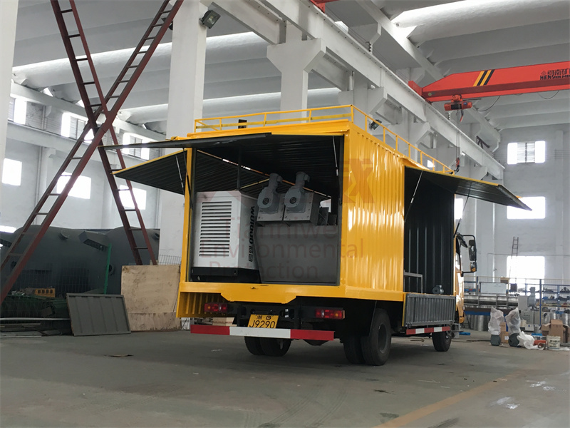 污泥脫水機租賃 撬裝污泥設備出租 移動式污泥清淤車